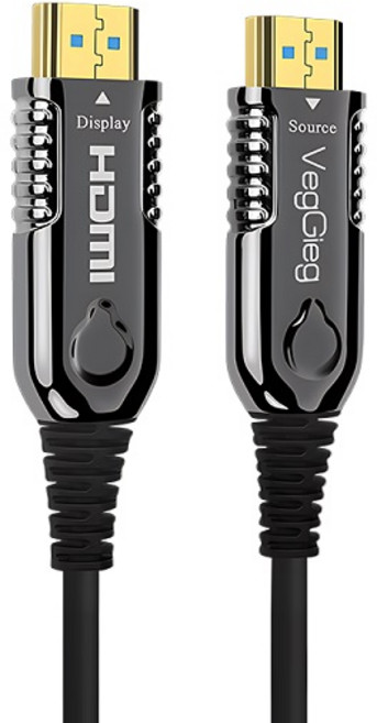 VegGieg V-H7 HDMI 2.0 프리미엄 옵티컬 광 케이블, 20m, 1개