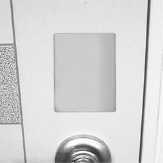 현관문 보조키구멍마개 2개입 사각 스텐 도어락마개