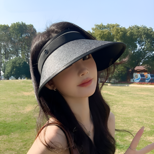 앤유어 라탄 돌돌이 자외선 차단 썬캡