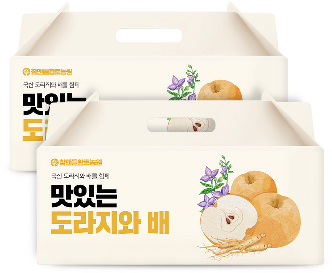 참앤들황토농원 맛있는 배도라지즙, 60개, 100ml