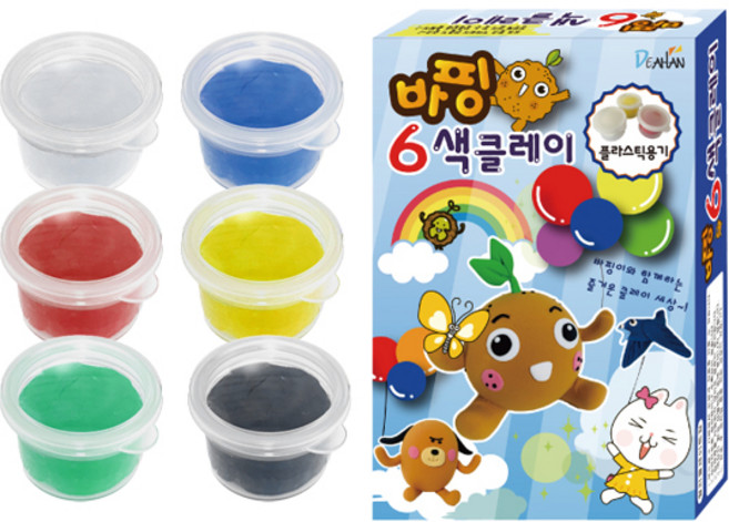 (대한) 바핑클레이 6색 클레이세트