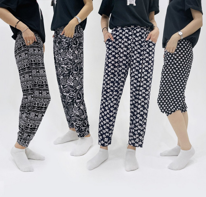 디콜에어로 팬츠 4종세트 여름용 몸빼 바지 프리 빅 사이즈