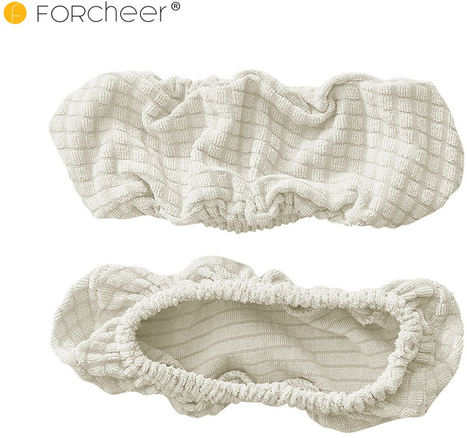 FORCHEER 자카드 사무용 의자 팔걸이 커버 2개, Cream