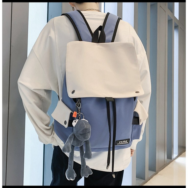 ZEUS 투톤 남여공용 고퀄리티 캐주얼 데일리 백팩 10대 20대 중고생 책가방