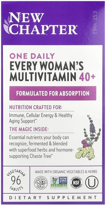 New Chapter 원 데일리 모든 여성용 Multivitamin™ 40+ 베지 정제 96정, NewChapter원데일리모든여성용Multivitami, 1개 - 쿠팡
