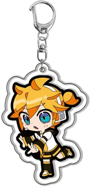 미쿠 하츠네 아크릴 양면 키체인 귀여운 백팩 펜던트 카사네 테토 애니메이션 캐릭터 키홀더 카와이, 01 55mm, 06 12
