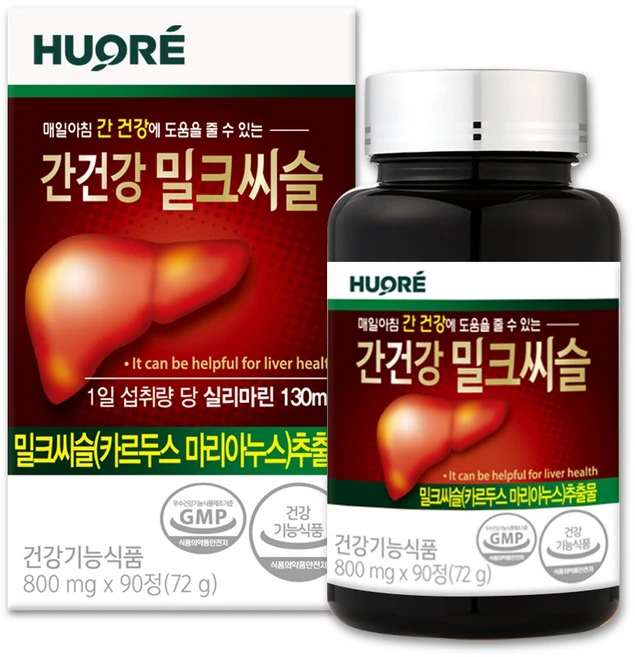 간 건강 밀크씨슬 실리마린 밀크시슬 3개월분, 90정, 1개 - 쿠팡