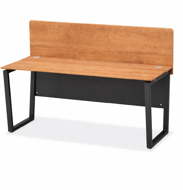 에이탑 사무실 스크린 파티션 사무용 책상 가림막 데스크 목재 클립타입, 1200/원목