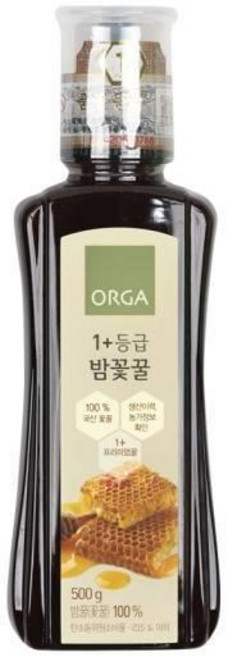 올가홀푸드 1+등급 밤꽃꿀, 500g, 1개