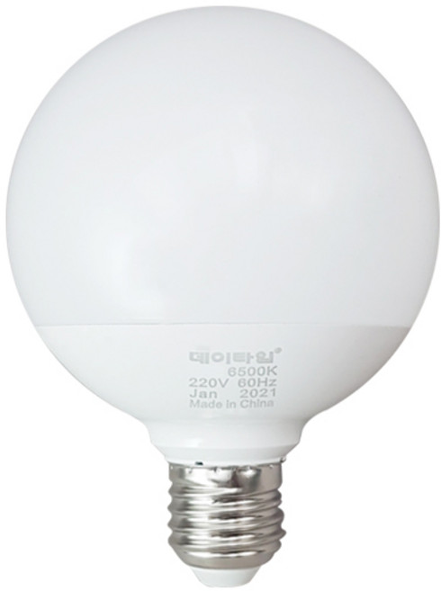 [데이타임]LED 볼전구 G120 숏타입 15W 4개입, 전구색, 4개