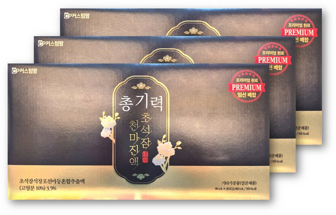 총기력 초석잠천마진액 수험생 기억력영양제, 3박스, 2.4L