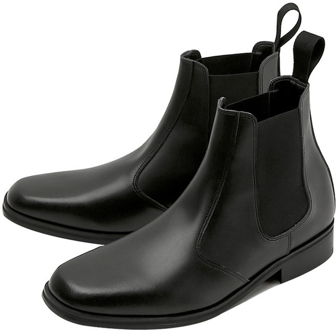 커스텀에이드리퍼블릭 4cm 소가죽 스퀘어토 첼시부츠 오티스 CR0031