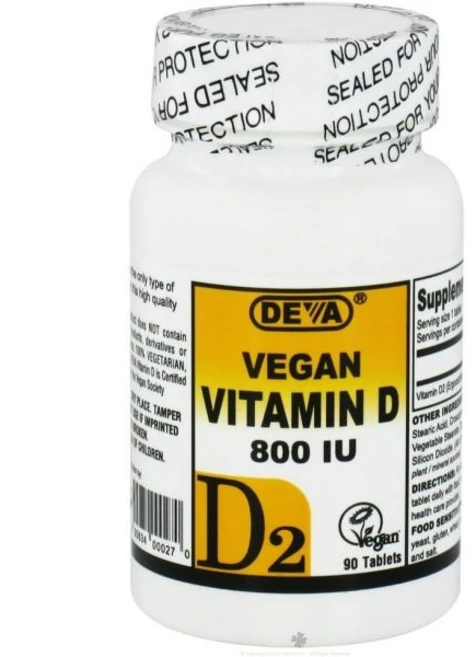 비타민D 데바 비건 비타민 D2 800 U 동물성 성분이 없 에르고칼시페롤 빠른 용해 90정 1팩, 비타민D 데바 비건 비타민 D2 800 U 동물성 성분, 1개 - 쿠팡