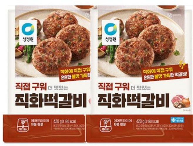 청정원 더 맛있는 직화떡갈비 420g 2개