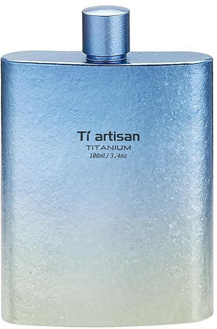 Ti artisan Titanium Wine Flask 100ml with Funnel Ultralight Titanium Flask Hip Flask For Liquor T