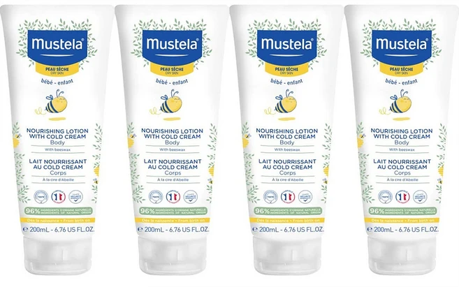 무스텔라 바디로션 너리싱 콜드 크림 프랑스 200ml 4개 - 쿠팡