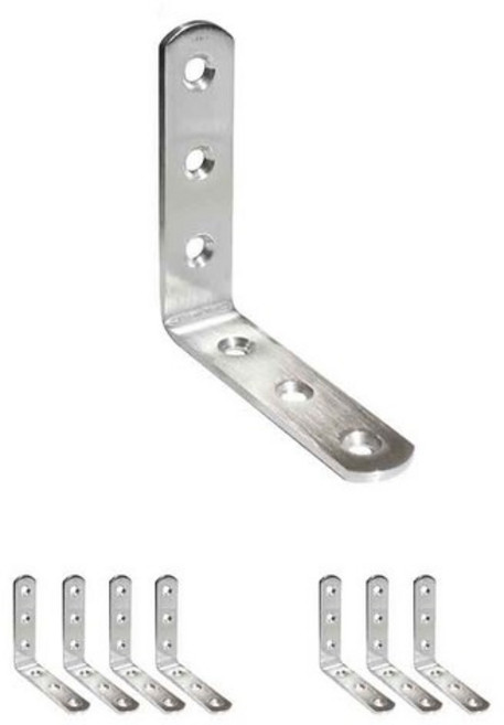 보강철물 스텐 L형 앵글 꺽쇠 100x100x19mm, 6개