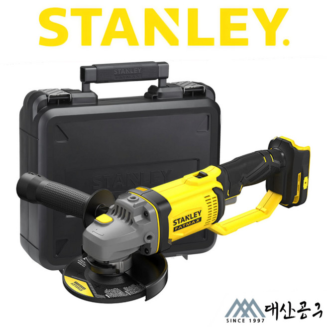[스탠리] SCG400K / 20V MAX 5인치 충전 그라인더 본체 + 케이스, 1개