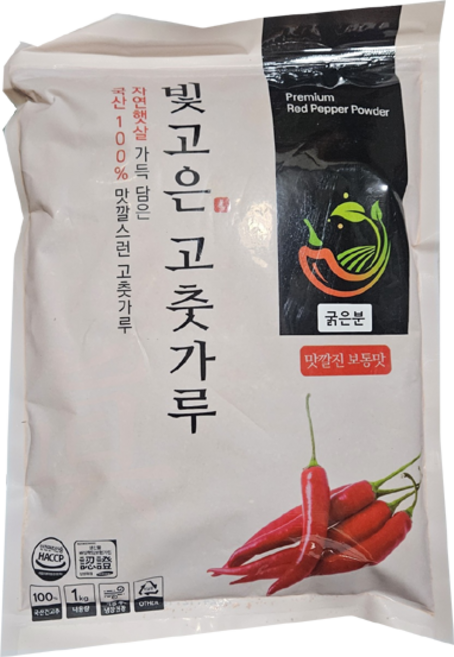 빛고은 고춧가루 보통맛 굵은분, 1개, 1kg