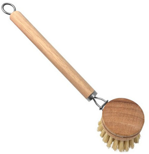 월드크린 딘우드 분리형 세척 브러쉬, 사이잘삼 우드, 2개