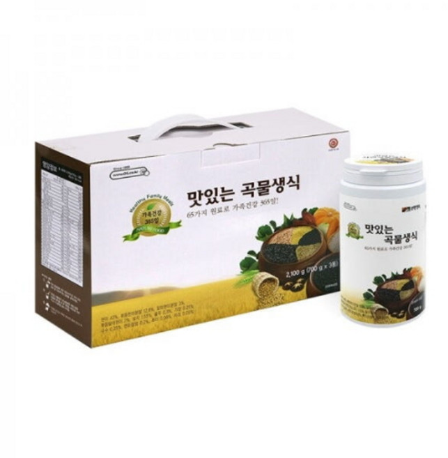 오행생식맛있는 자연곡물생식 셋트 700gx3통-식사대용, 3개