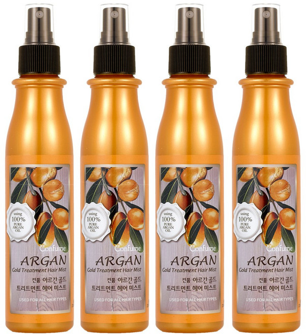 [웰코스] 과일나라 컨퓸 아르간 골드 트리트먼트 헤어미스트, 200ml, 4개