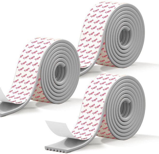 르메이어 유아용 W형 풀접착 모서리 보호대, 그레이, 3개