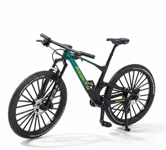 링비츠 자전거 모형 미니어처 다이캐스트 인테리어 장식품 BM09, 산악용 올마운틴 풀샥-그린