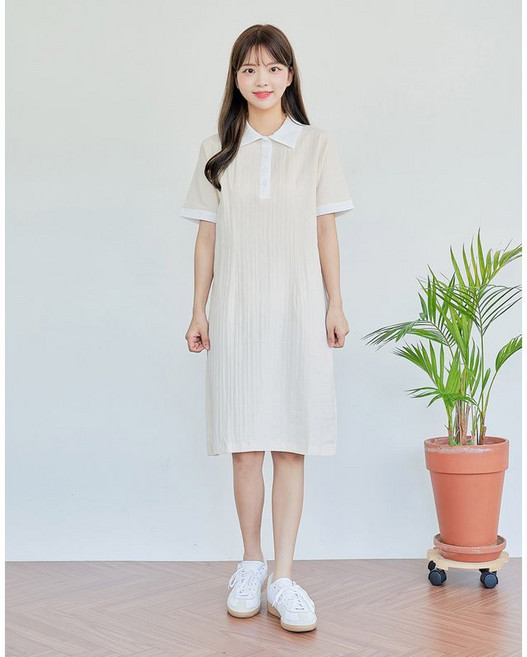 반에이크 큐니 카라 원피스 OB17OPME01Z