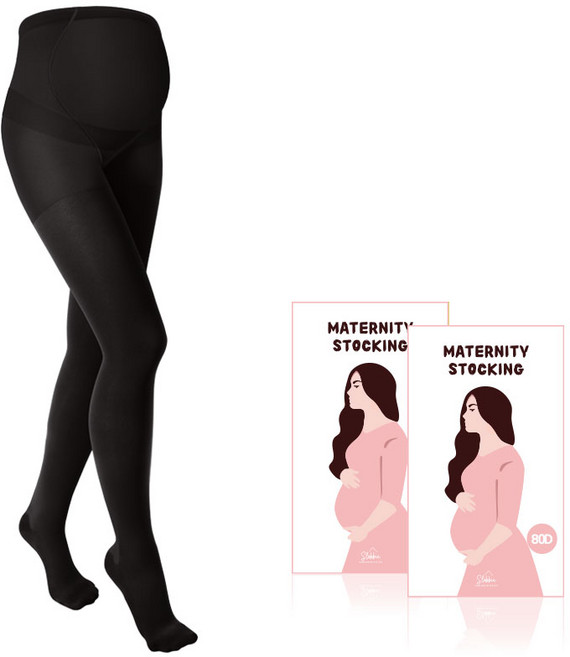 더 편한 임부용 80D 스타킹 2P