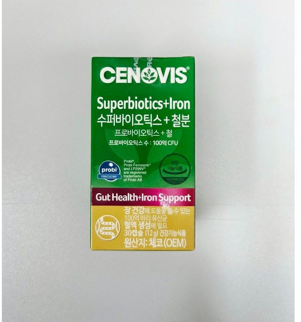 세노비스 수퍼바이오틱스 + 철분, 30정, 1개