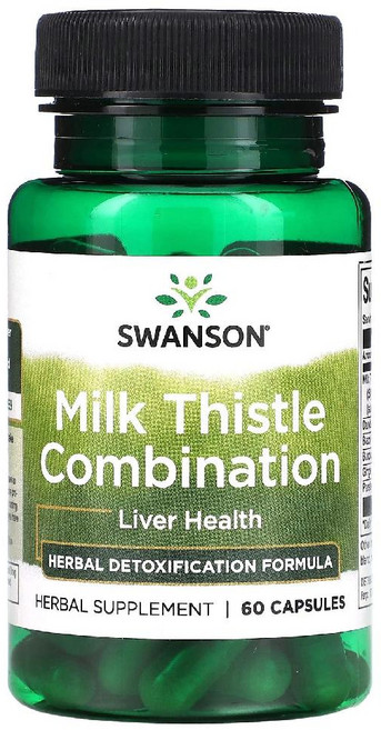 Swanson 밀크 씨슬 컴비네이션 캡슐, 1개, 60정