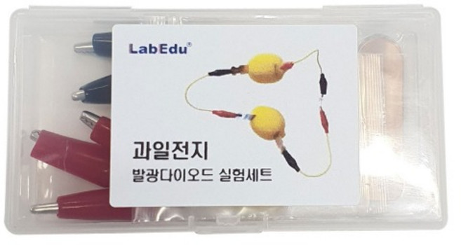과일전지 발광다이오드 실험세트(케이스입)