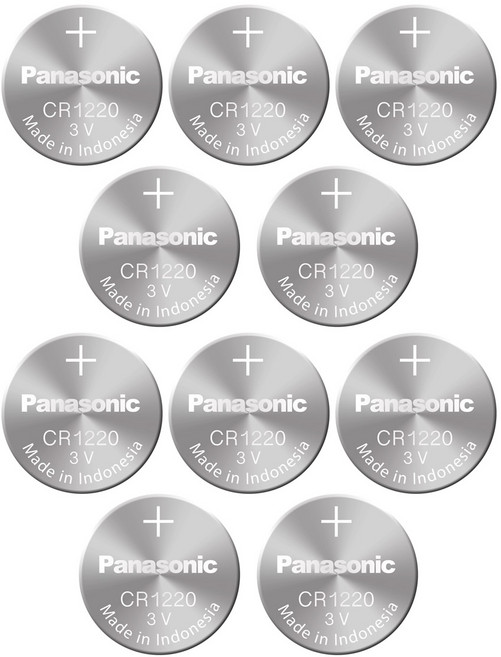 파나소닉 리튬 코인 건전지 CR1220, 1개입, 10개