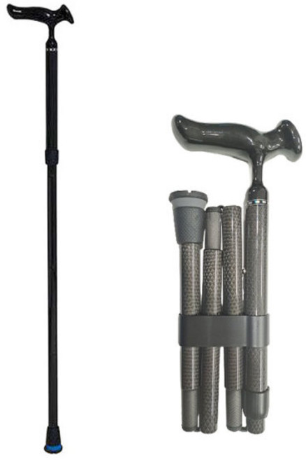 마키테크코리아 카본 접이식 어르신 부모님 초경량 지팡이, 1개, 슬림넥 그립