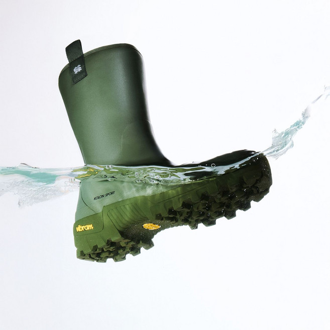 (국내매장정품) 코오롱스포츠 남녀공용 중기장 레인부츠 아쿠아 스텝 FE2AX25450KHA 269254