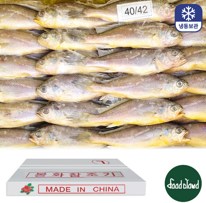 냉동 참조기 업소용 조기구이 매운탕 제수용, 1박스, 3.5kg(40-42마리)