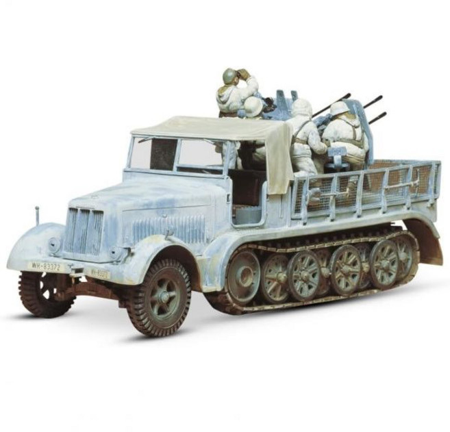 11453583 밀리터리 포병 탱크 프라모델 장갑차 타미야 1/35 미니어처 시리즈 No.50 독일 육군 8톤 하프 트럭 4연 고사포 탑재 플라모델 35050, 11453583 밀리터리 포병 탱크 프라모델 장갑차 타