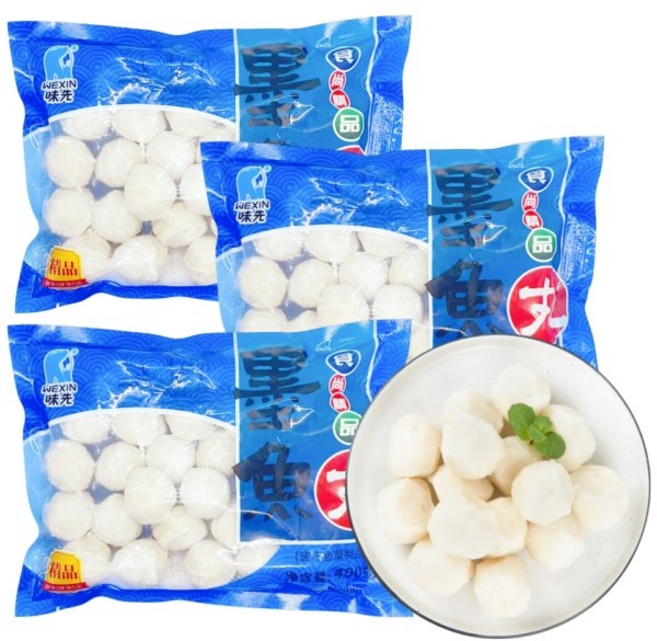 <중화국제>갑오징어피쉬볼 어묵볼 완자볼 샤브샤브 훠궈 마라탕 재료, 400g, 3개
