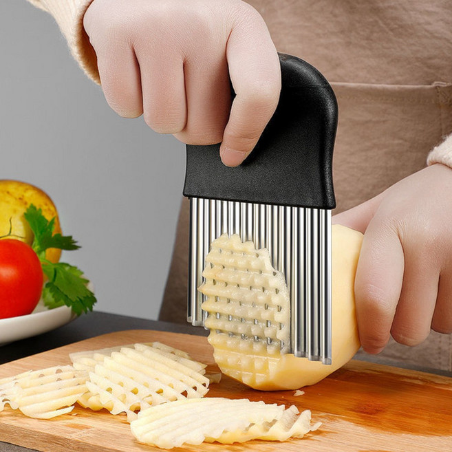 1+1 피클 감자튀김 모양내기 크링클 커터, 2개, 크링클커터