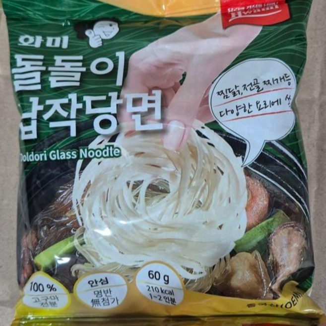 화미 돌돌이 납작당면, 60g, 1개