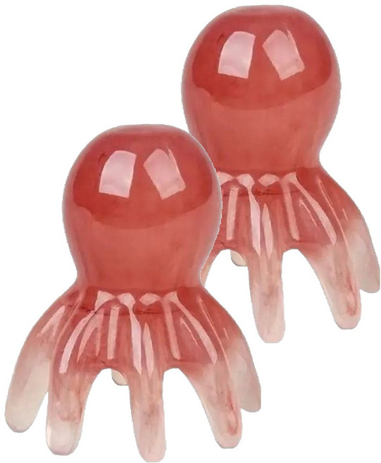 켈본 괄사 마사지기, 2개, 핑크