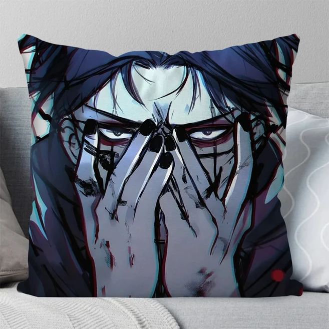 1pc Choso Jujutsu Kaisen 애니메이션 베개 케이스 광장 PillowBedroomSofa레저 컴포트 쿠션 자동차 거실, 40x40cm, 06 z5