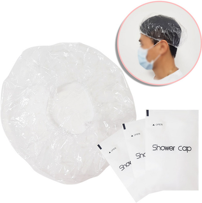 일회용 샤워캡(개별포장) 헤어캡, 1개