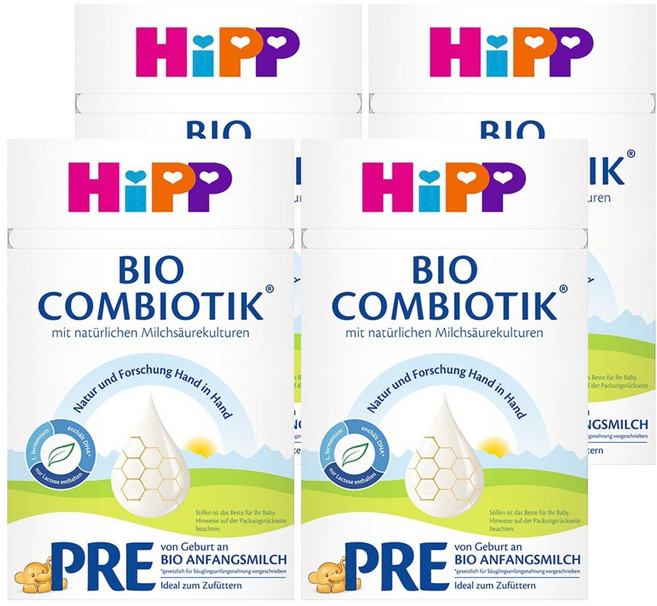 힙 프레 콤비오틱 분유 무전분, 600g, 4개