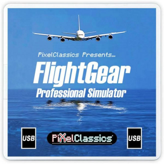 FlightGear 비행 시뮬레이터 2023 X USB 버전 | 비행기 및 헬리콥터 전문 600대의 항공기와 20000개 실제 공항 포함 Microsoft Windows 11, FlightGear Flight Simulator 20