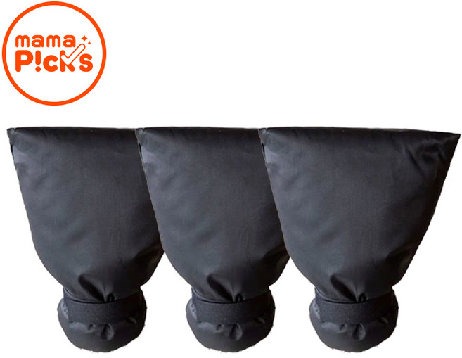 겨울 옥외 수도 동파방지 수도꼭지 덮개 보온 커버, 3개