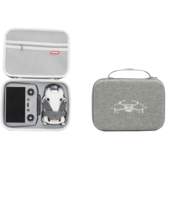 CEYYR 適用大疆 Mini4Pro Mini3/3pro雪花布收納包 帶屏遙控器手提包, 1個, 灰色（Mini4pro）