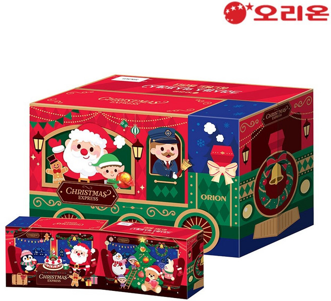 오리온 2023 어드벤트 캘린더 크리스마스 간식달력 선물세트, 8종, 1개