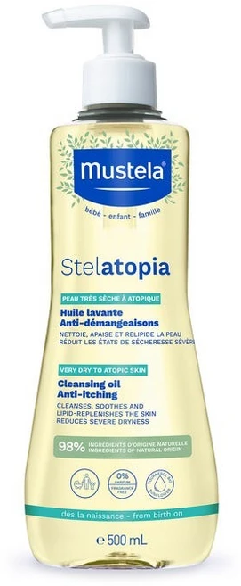 MUSTELA 프랑스 정품 무스텔라 베베 스텔라토피아 해바라기 클렌징 오일 500ml, 1개 - 쿠팡